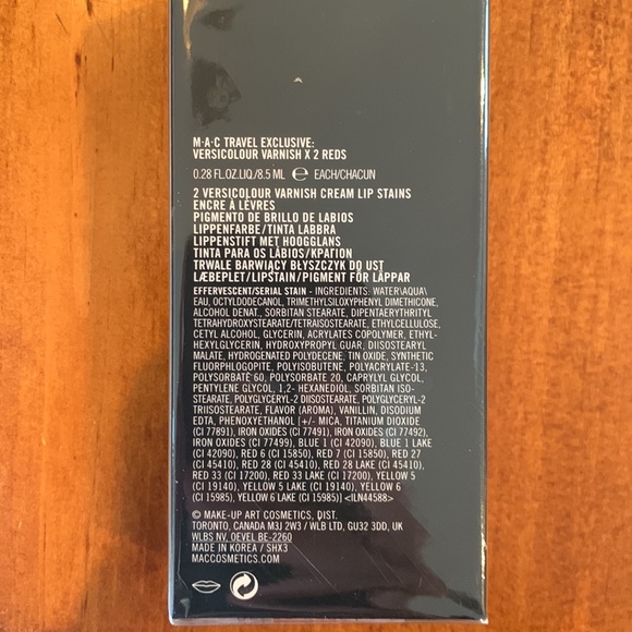 MAC Cosmetics Travel Exclusive Versicolor Varnish x 2 Reds - Picture 4 of 4